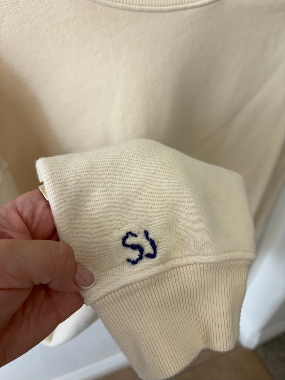 Daily Drills Cream Crewneck Sweatshirt - Picture 4 of 5